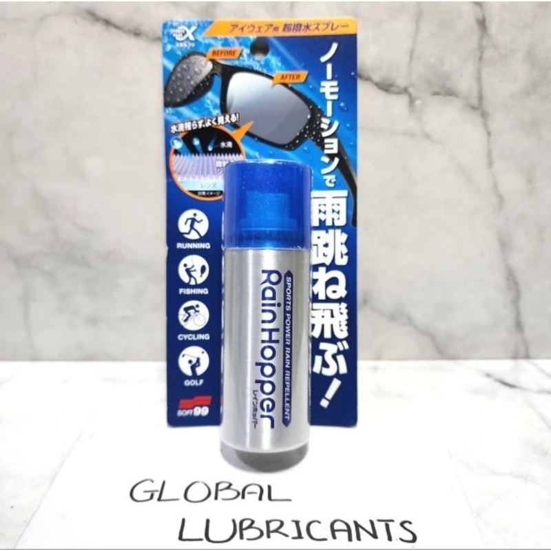 Soft99 Soft 99 Rain Hopper Sports Power Rain Repellent Japan (Ultra Hydrophobic/ Daun Talas Kacamata