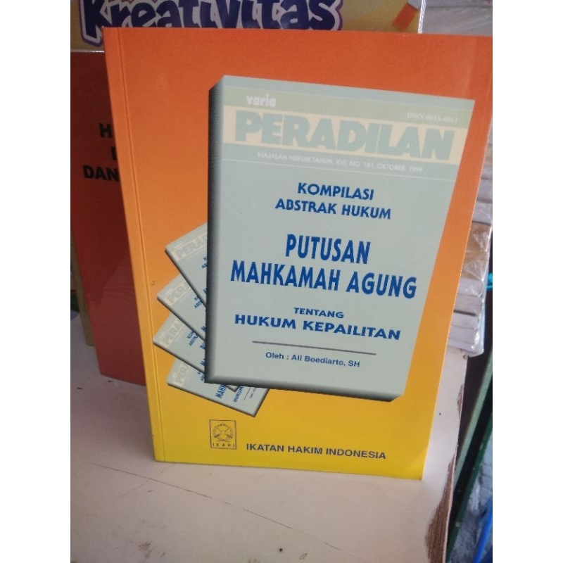 buku kompilasi hukum abstrak putusan mahkamah agung tentang hukum kepailitan