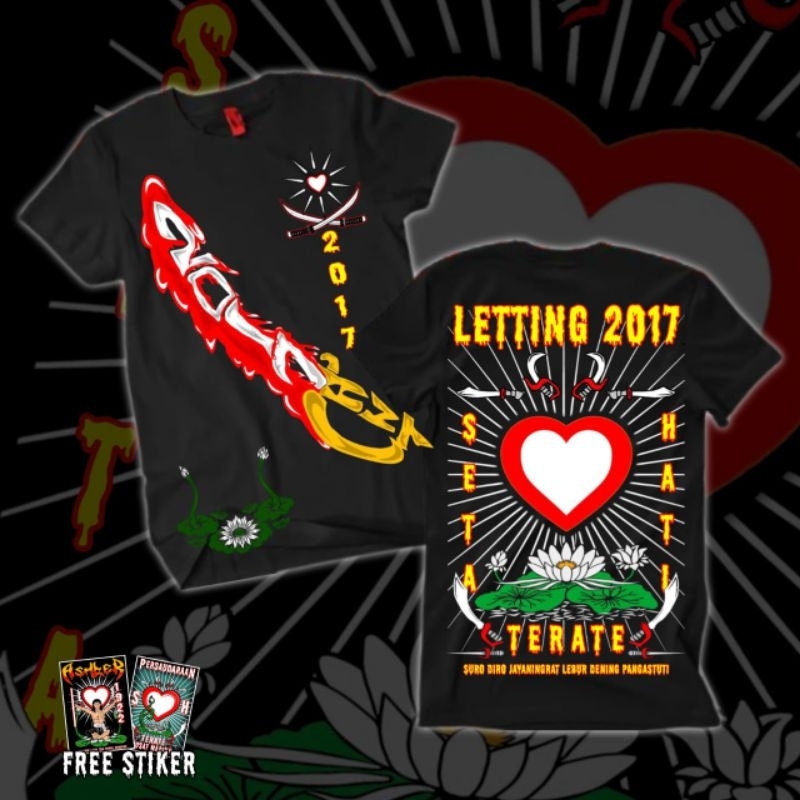 Kaos PSHT Persaudaraan Setia Hati Terate Letting 2017 Kaos Atasan Desain Terbaru