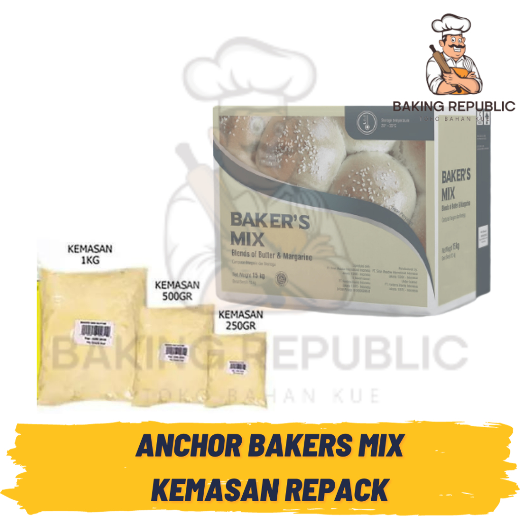 

ANCHOR BAKER'S MIX BUTTER BLEND MARGARINE | KEMASAN REPACK | ANCHOR BAKER'S MIX ASLI 100%