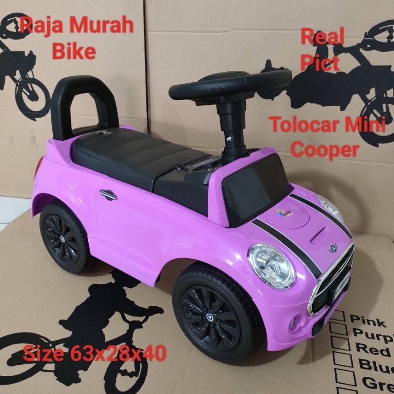 Mainan Anak Mobilan Dorong PMB K609 Mini Cooper Mortein Mobil Mini Cooper Dorong