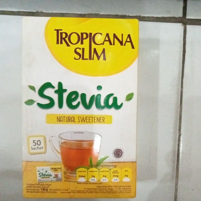 

TROPICANA SLIM STEVIA 50'S