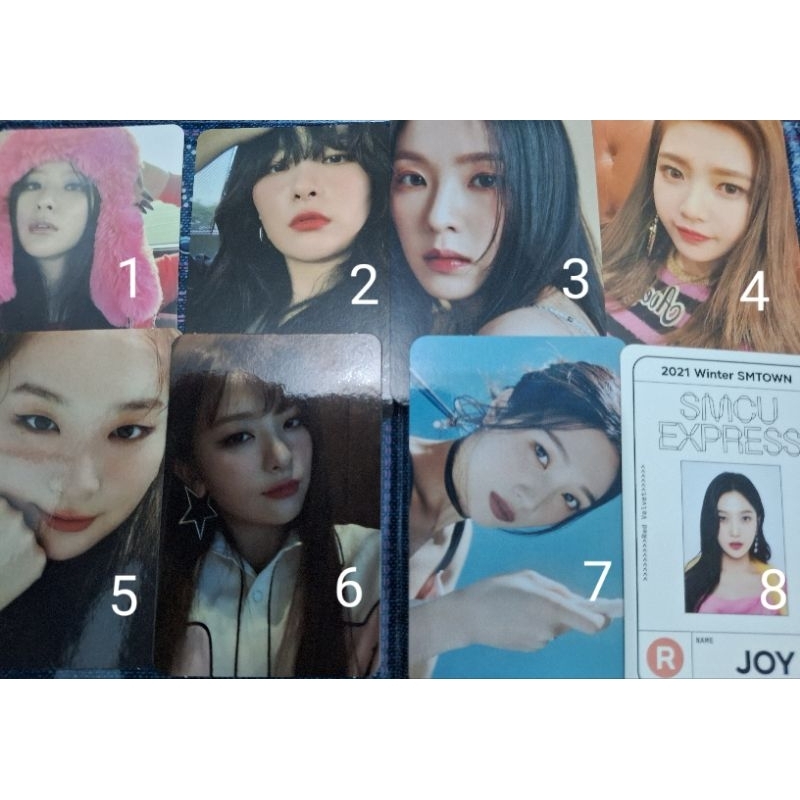 Red Velvet Irene Seulgi Joy Photocard PC