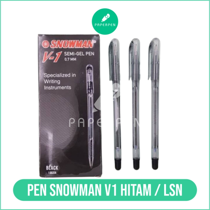

1 Lusin Pen Snowman V1 Hitam