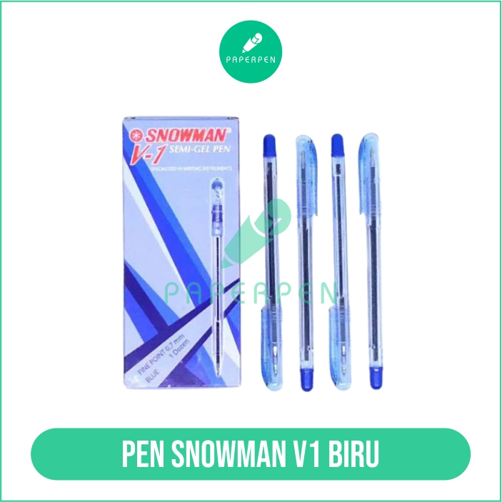 

1 Lusin Bulpoin Snowman V1 Biru