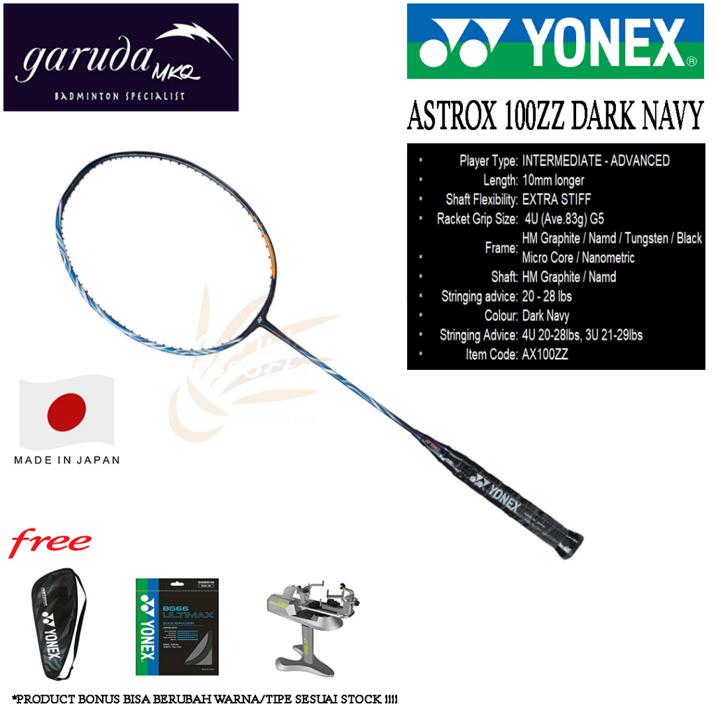 Raket Yonex Astrox 100ZZ / Raket Badminton / Yonex Astrox 100 ZZ AX 100 ZZ DARK NAVY
