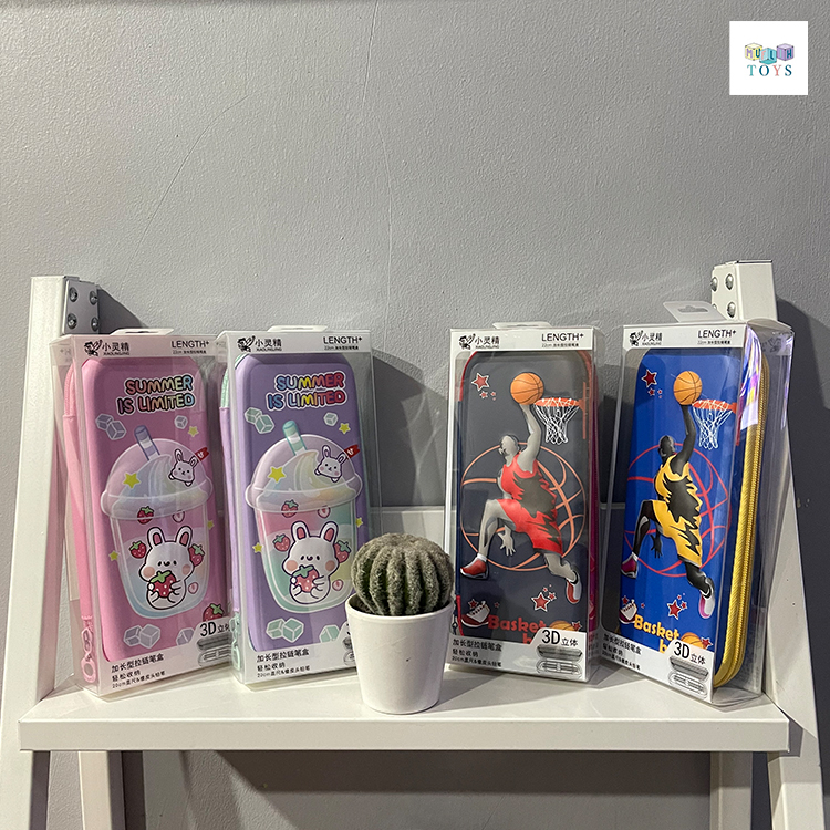 

Tempat Pensil 3D Timbul Anak Karakter Motif Lucu Bahan EVA Waterproof / Kotak Pensil Anak Sekolah Silikon Alat Tulis