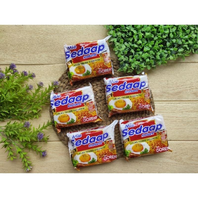 

paket mie sedaap goreng dapat 5
