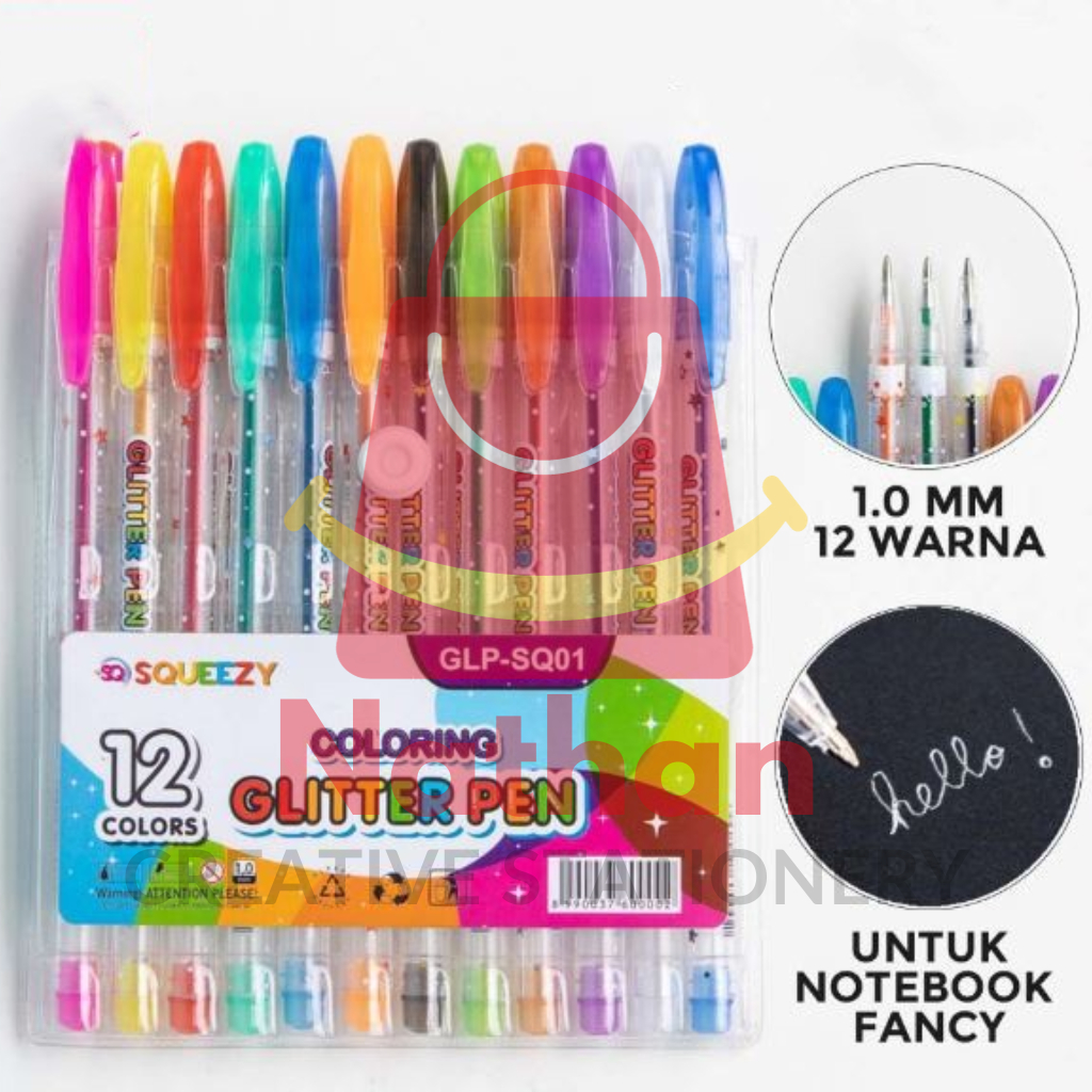 

Pulpen Gel Pelangi Blink Blink 12 Warna 1.0mm