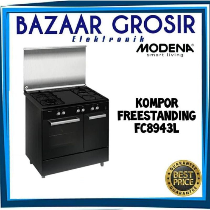 PROMO KOMPOR FREESTANDING DAN OVEN MODENA FC8943L 4TUNGKU FC 8943 L