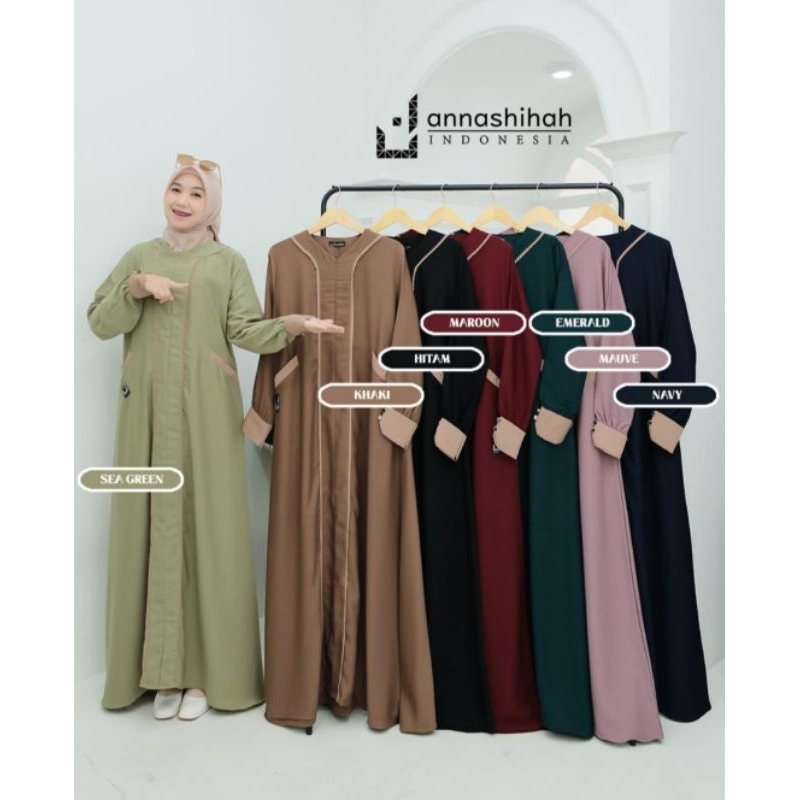 GAMIS YUNIA ABAYA BY ANNASHIHAH//TERBARU BEST SELLER//ORIGINAL BREND ANNASHIHAH//