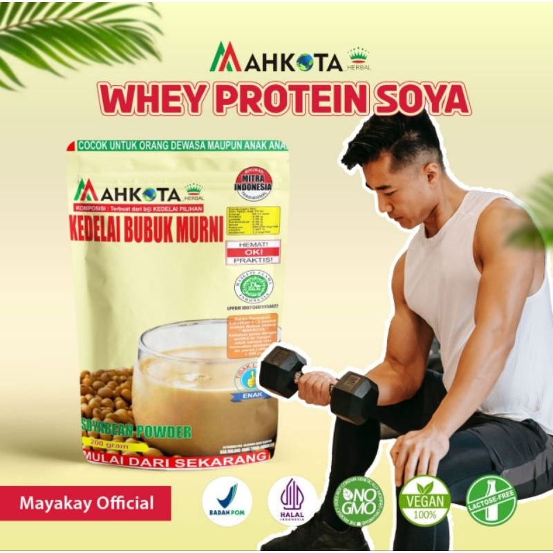 

WHEY PROTEIN SUSU BUBUK KEDELAI PROTEIN MAHKOTA 1000 GRAM