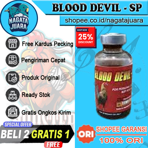 BLOOD DEVIL-SP 20 ML | Doping Suntik Ayam Aduan Laga Terbaik