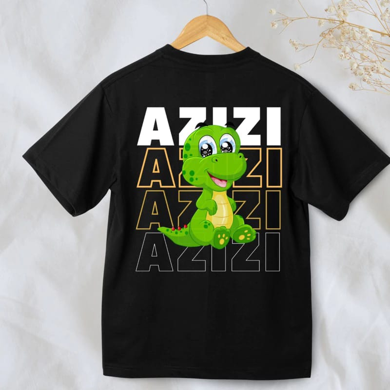 kaos saurus x zee azizi jkt48 black unisex