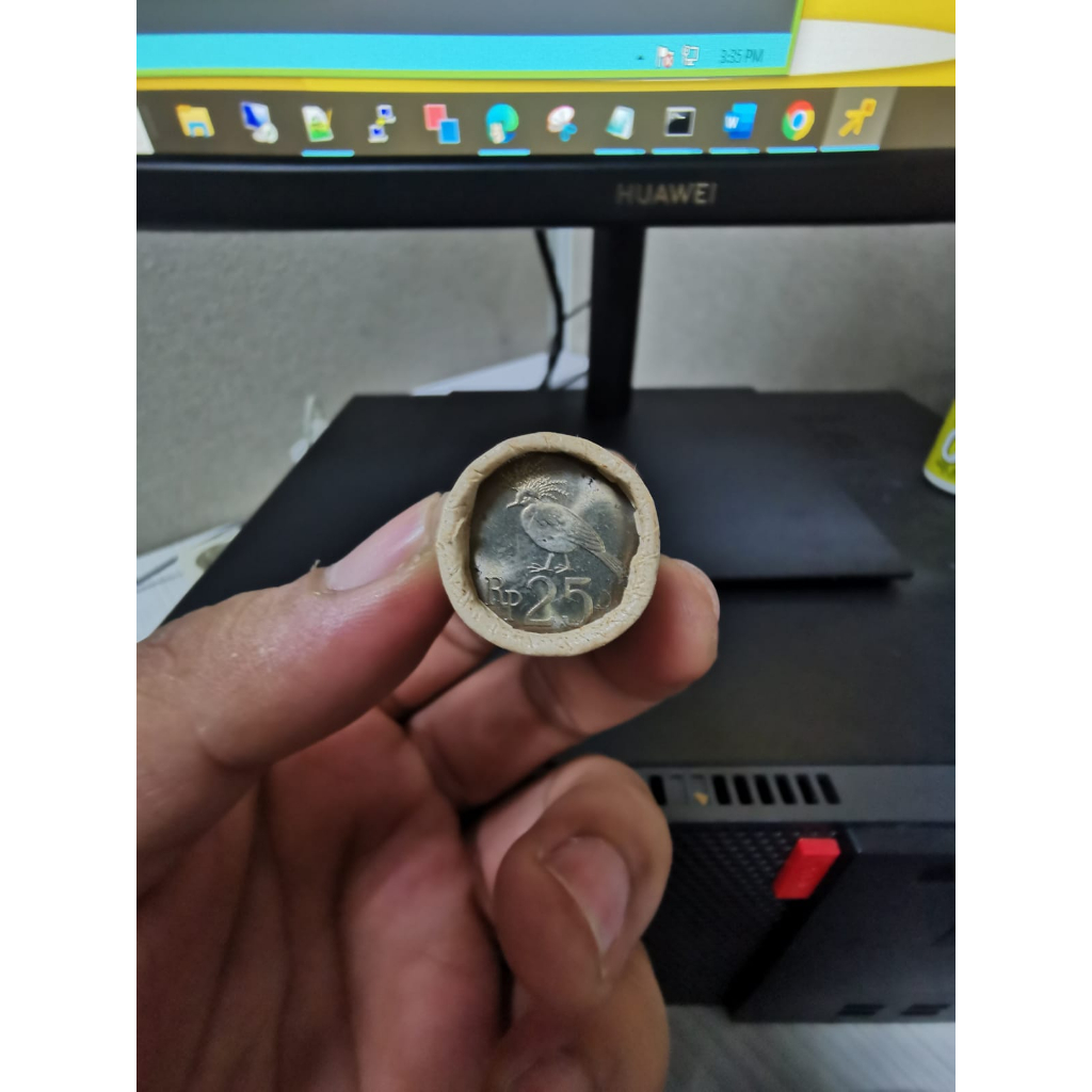 Koin Kuno 25 Rupiah Cendrawasih Baru