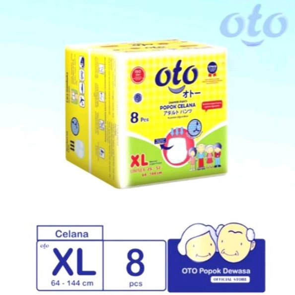 OTO Popok Celana Dewasa Unisex XL-8 L-8 Popok Celana Dewasa OTO