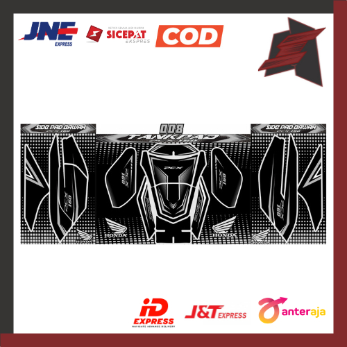 [BISA COD] FULL SET TANKPAD DAN SIDEPAD BAWAH PCX 160 / AKSESORIS BODY KASAR PCX 160 / DECKPAD PCX 1