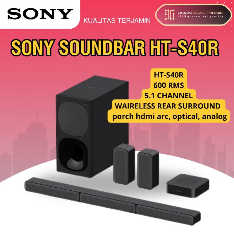 SONY SOUNDBAR HT-S40R/ HTS40R/ HT
S40R