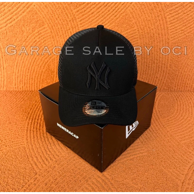 Topi Jaring New Era Logo Yankees Ny Full Black | Topi Trucker New Era Ny | Topi New Era Logo Yankees