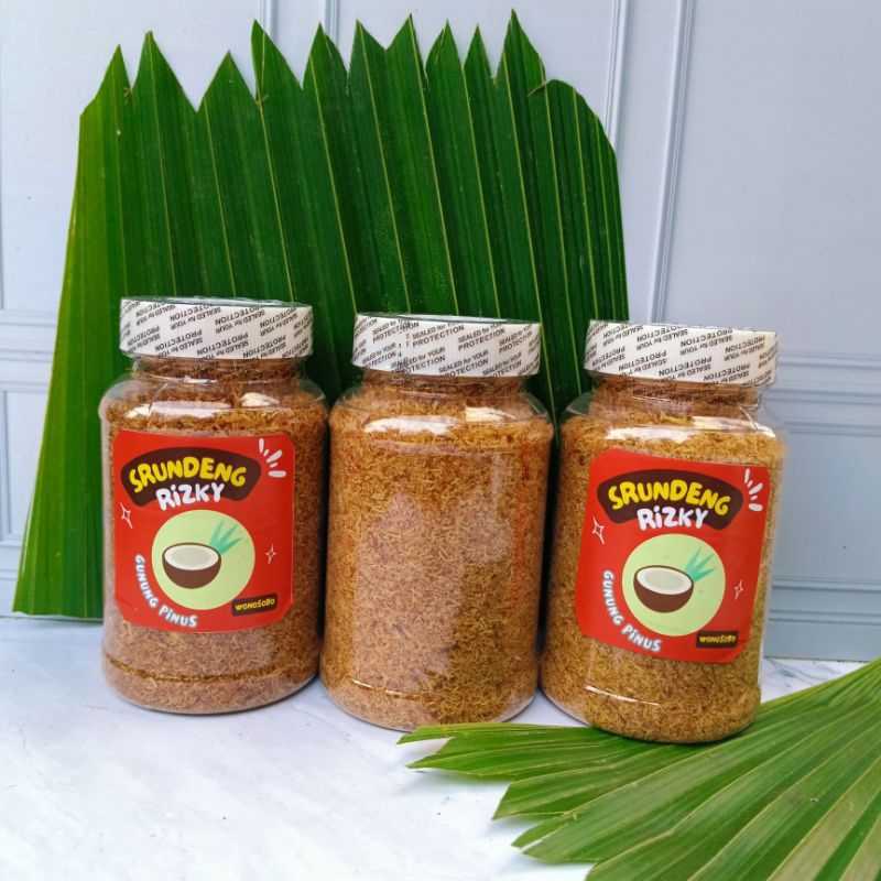 

Srundeng kelapa botol 130 gr Pedas Udang Rebon