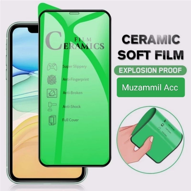 Tempered Glass Anti Gores Ceramic Claer Bening Vivo Y91C/ Y1S/ 1820/ 1920 Warna Bening Pelindung Lay