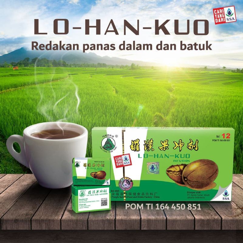 

Lo han kuo infusion - obat herbal pereda batuk panas dalam sakit tenggorokan radang amandel