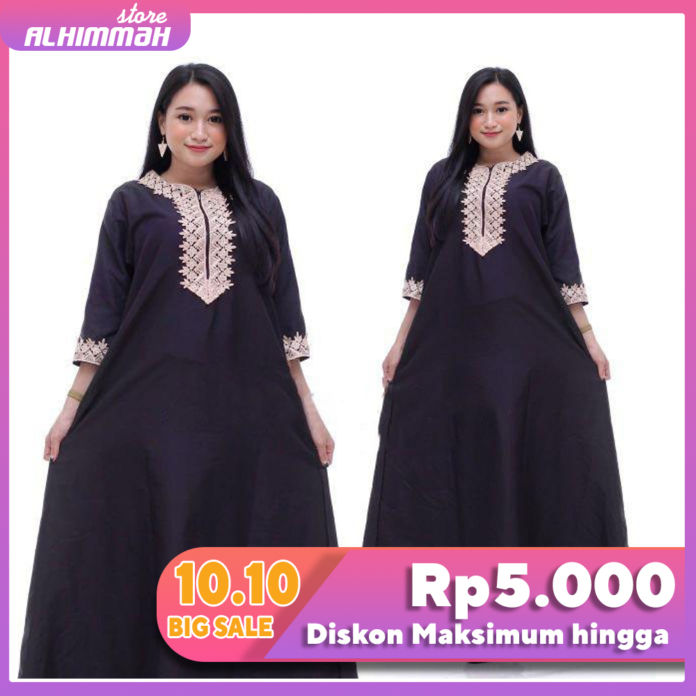 Dress Arab  Panjang lengan pendek Daster Muslimah Busui