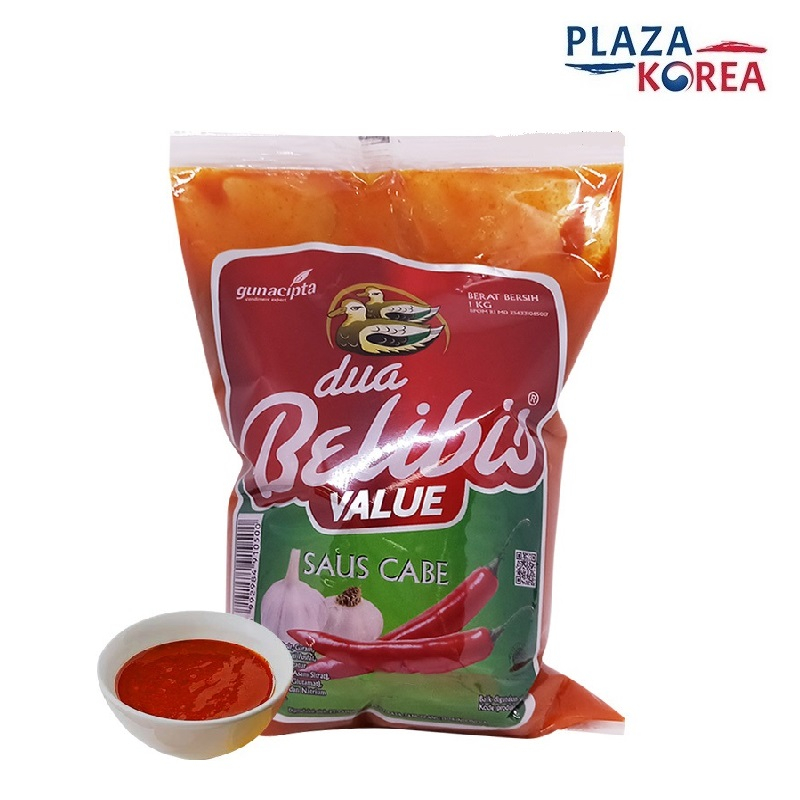 

DUA BELIBIS SAUS CABE VALUE POUCH 1 KG - SAOS CABAI CHILI SAUCE REFILL