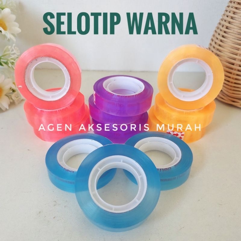 

Selotip Warna Bening/Selotip Transparan/Selotip Kecil/Selotip Warna Warni