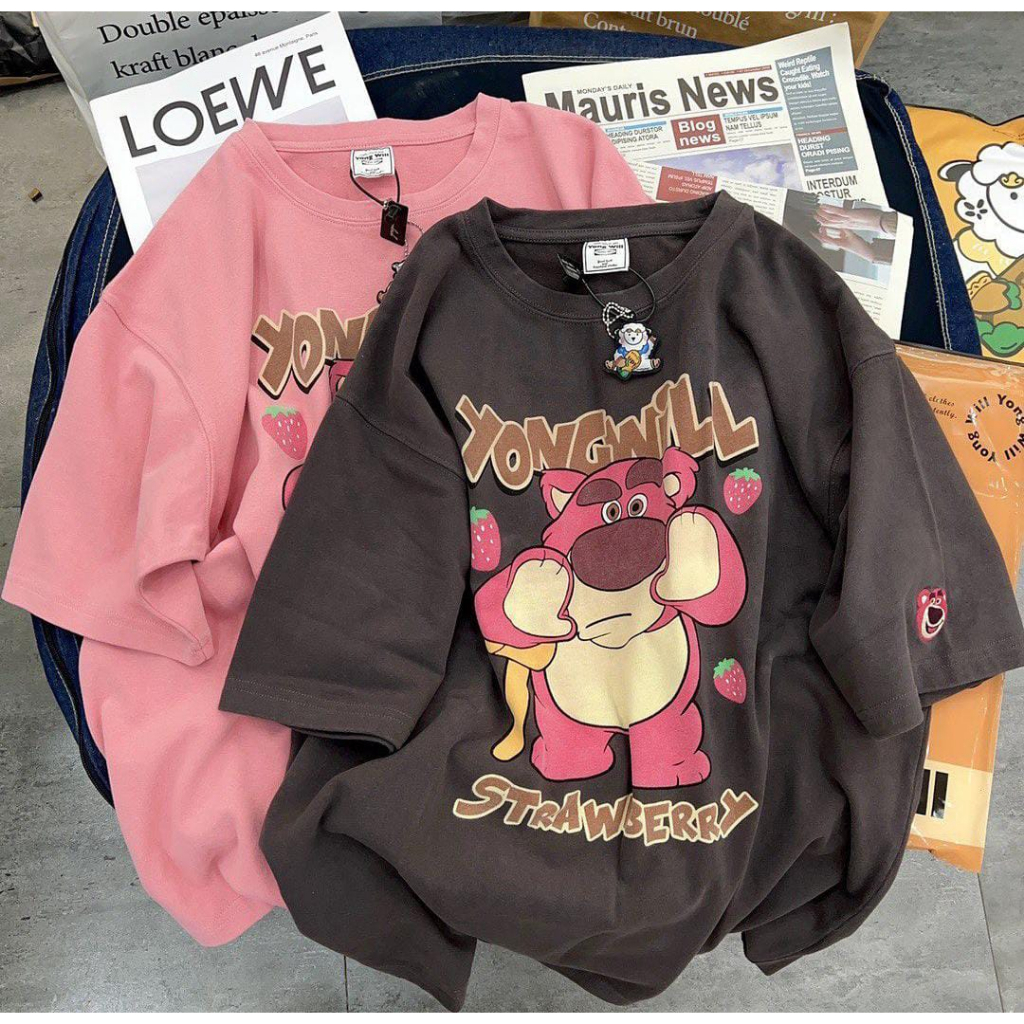 T-SHIRT YOUNG WILL BEAR LOTSO STRAWBERRY V1