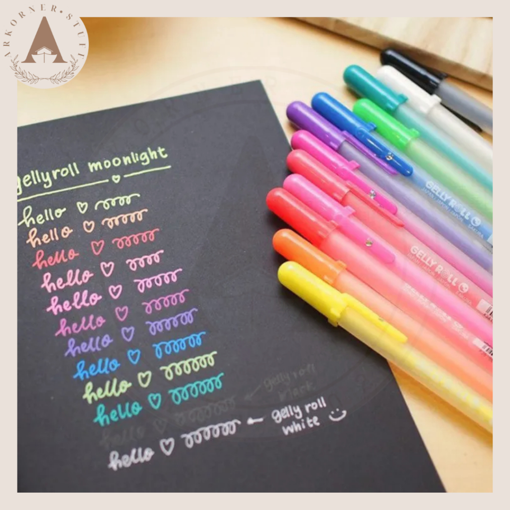 

Sakura Gelly Roll Pulpen Moonlight 0.5 mm Pulpen Warna Cerah