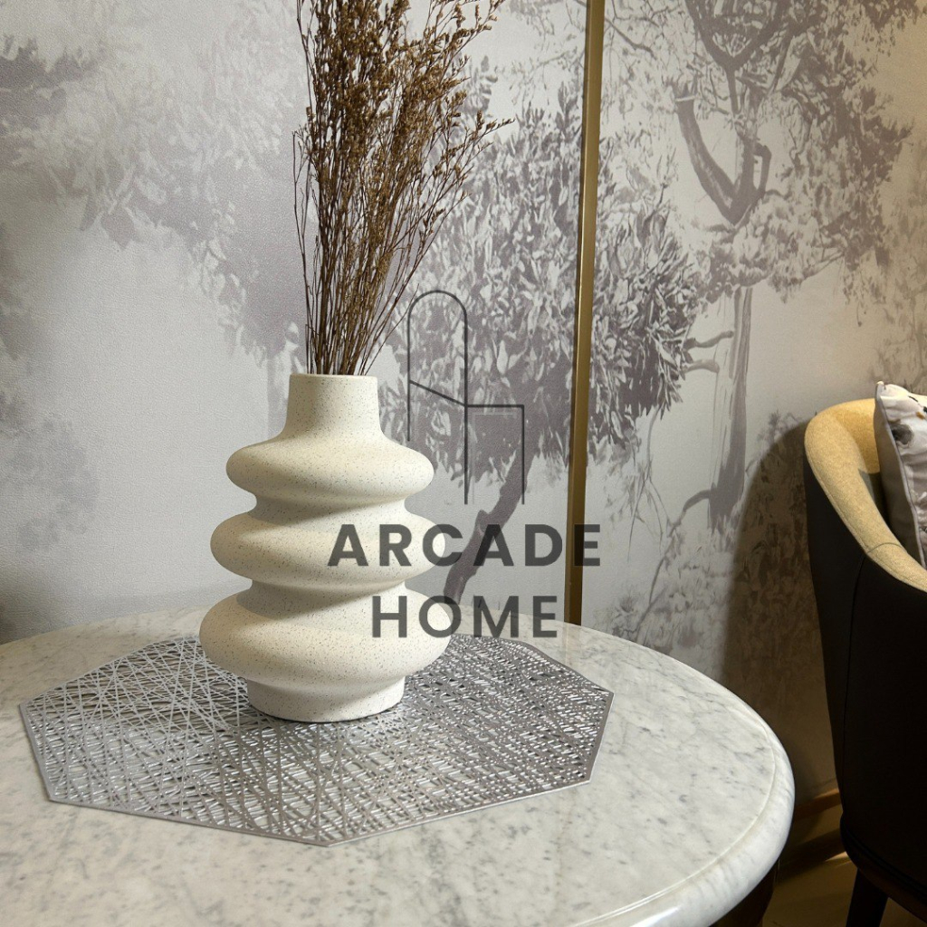 Arcade Home Tatakan Piring Hexagon PVC / Tatakan Piring Tahan Panas / Tatakan Piring Motif / Tatakan