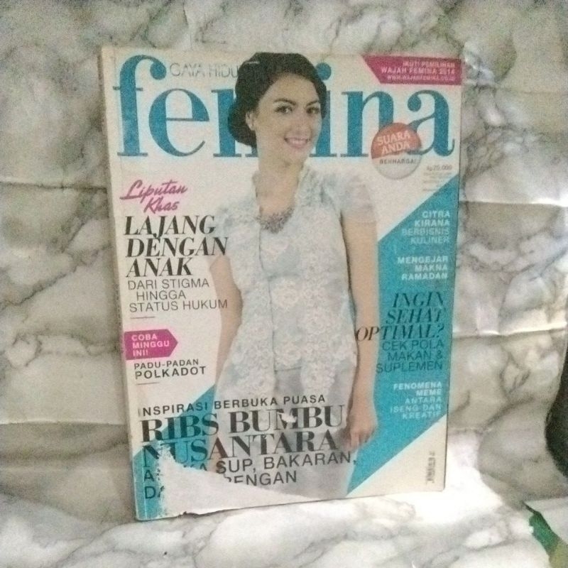 majalah FEMINA juli 2014