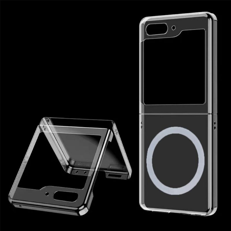 CASING MAGSAFE SAMSUNG Z FLIP 3 Z FLIP 4 CASE MAGNETIK CLEAR CASE WIRELESS CHARGING HARDCASE MIKA TP