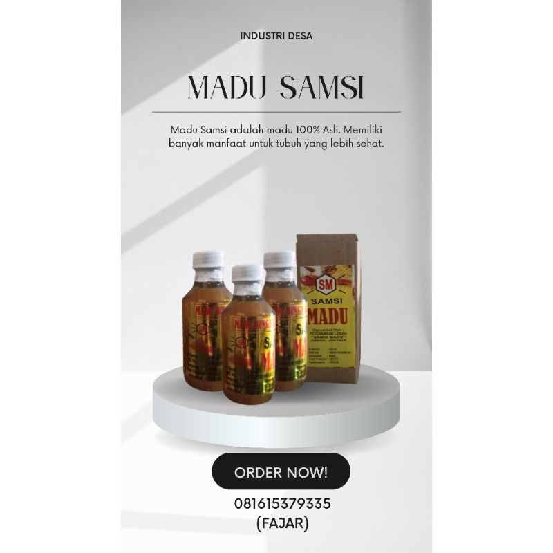 

Madu Samsi 100% Madu Murni