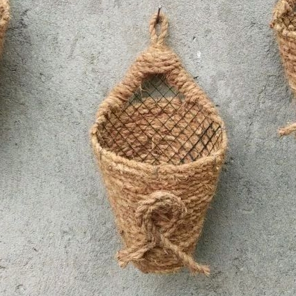 Pot Anggrek Tempel Dinding Serabut Kelapa Pot Anggrek Dendrobium Bulan Cover Pot