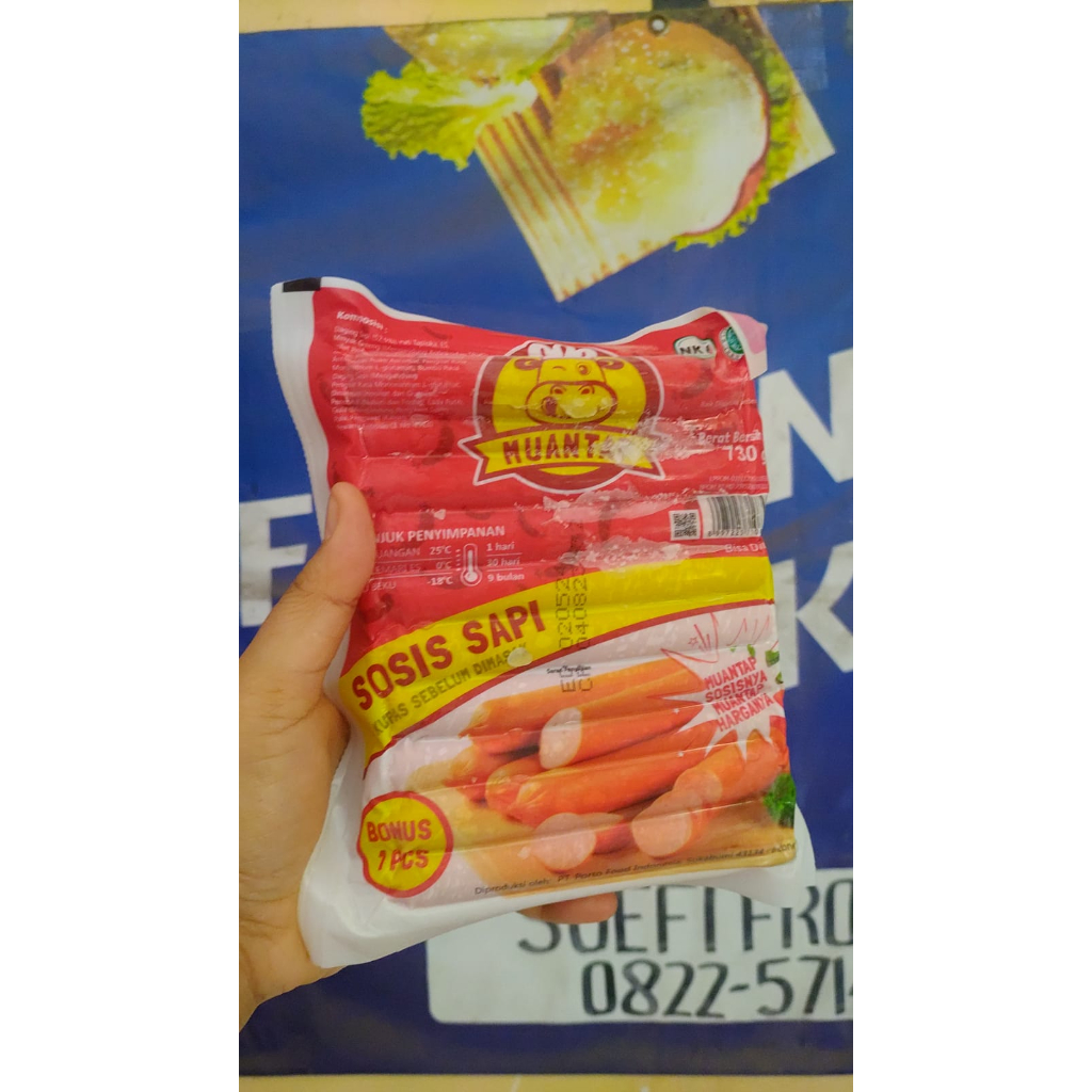 

Muantap sosis sapi merah 750gr