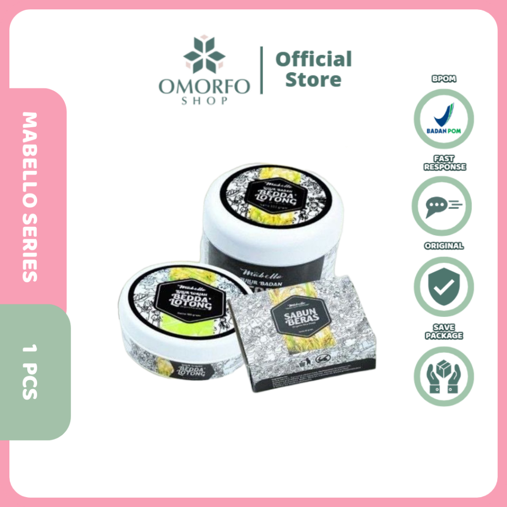 [Omorfo] MABELLO Bedda Lotong | Lulur Hitam | Sabun Beras Hitam