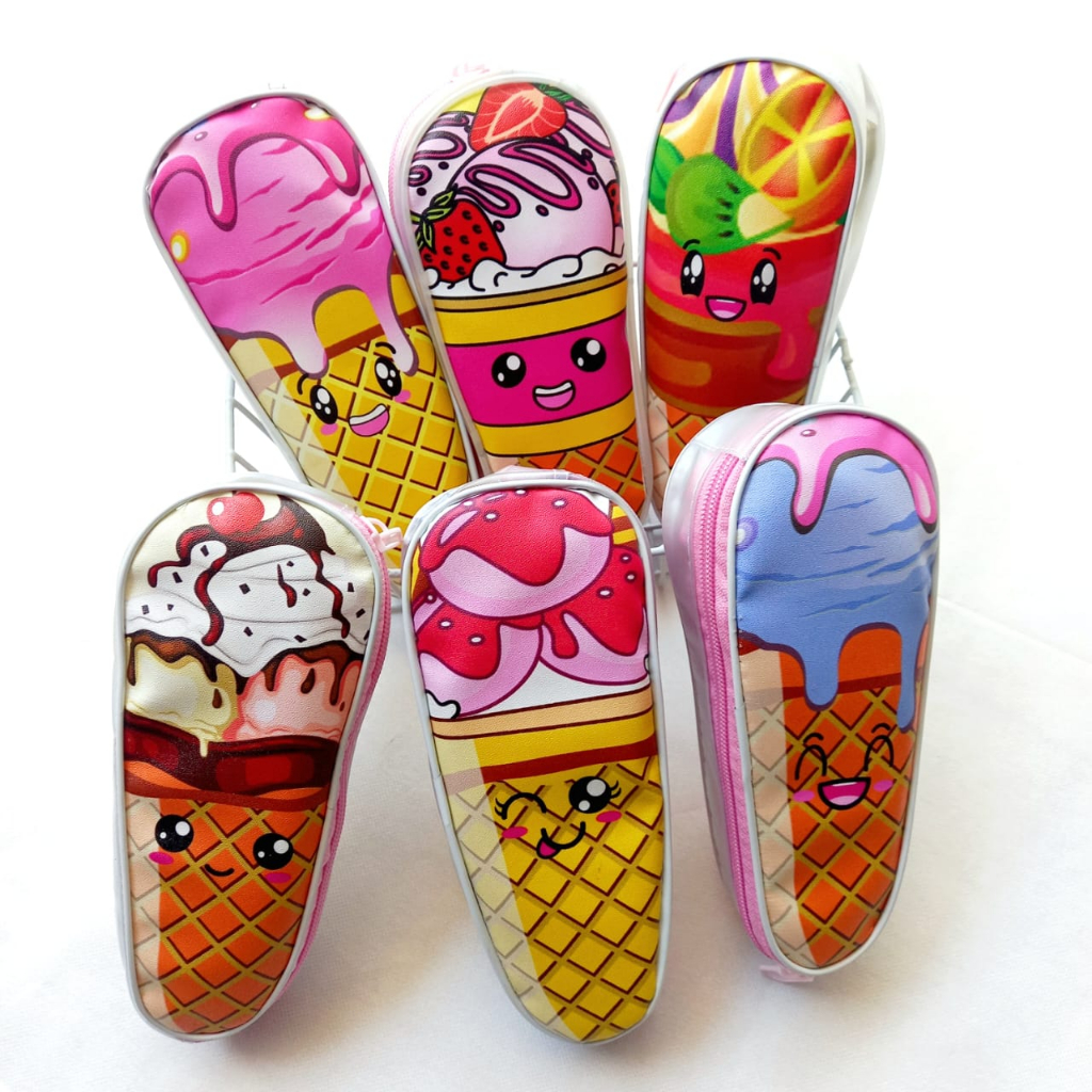 

Tepak Pensil Kotak Pensil Model Ice Cream Cone Lucu Unik Tempat Pensil