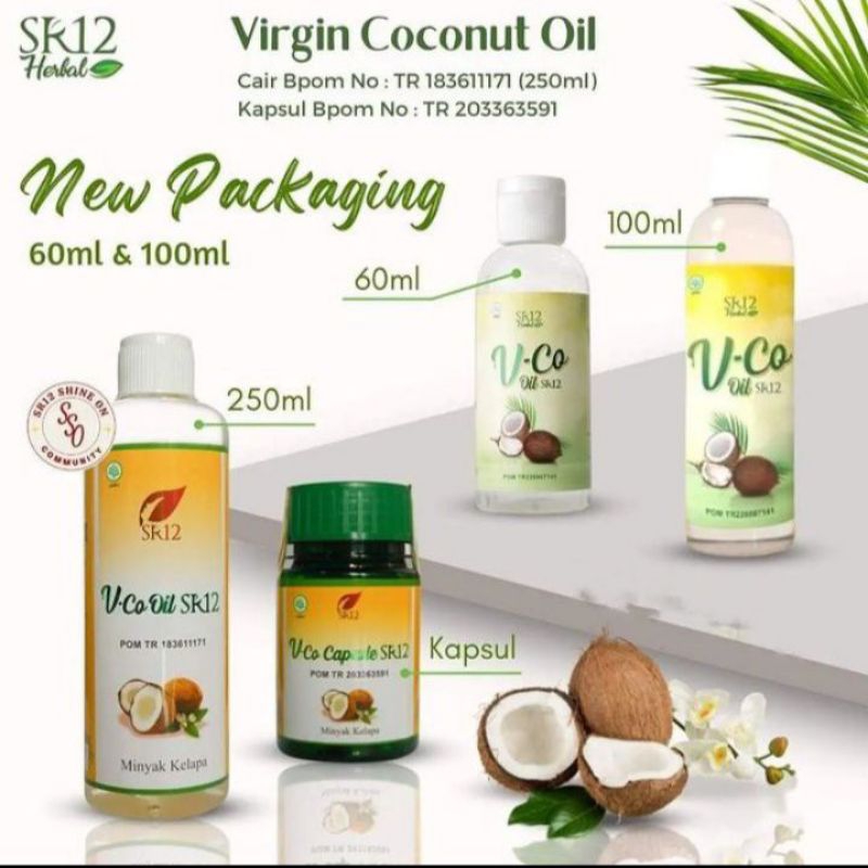 

SR12 VCO / VCO / MINYAK KELAPA MURNI / KAPSUL MINYAK KELAPA / VIRGIN COCONUT OIL