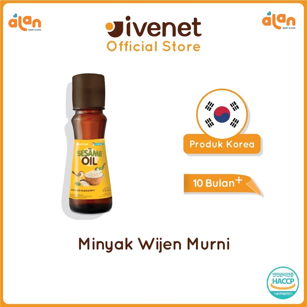 

Alan Baby Kids - Ivenet Sesame Oil - Minyak Wijen Sehat untuk Bayi dan Anak 75 ML