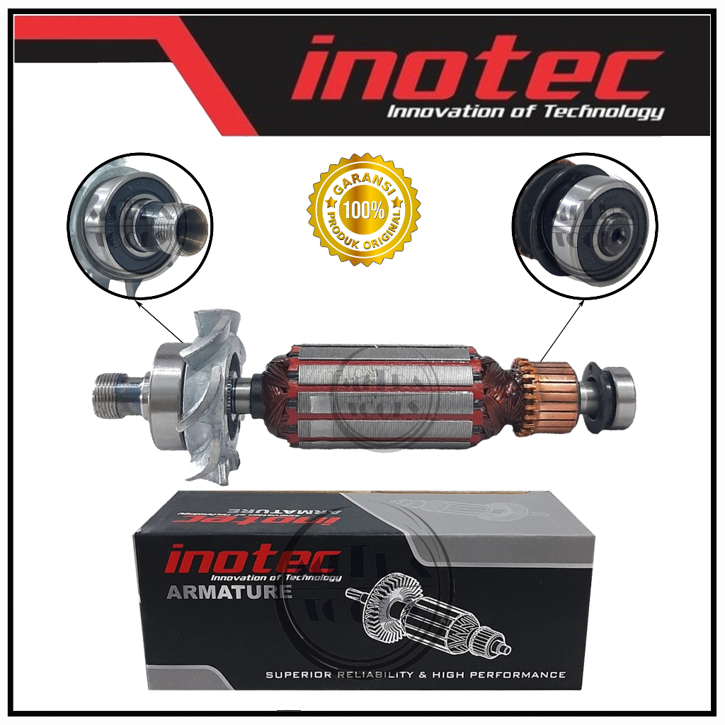 INOTEC IT-370 Armature Mesin Trimer Profil Kayu / Angker Dinamo Mesin Profil Kayu IT 370 MT 370 MT37