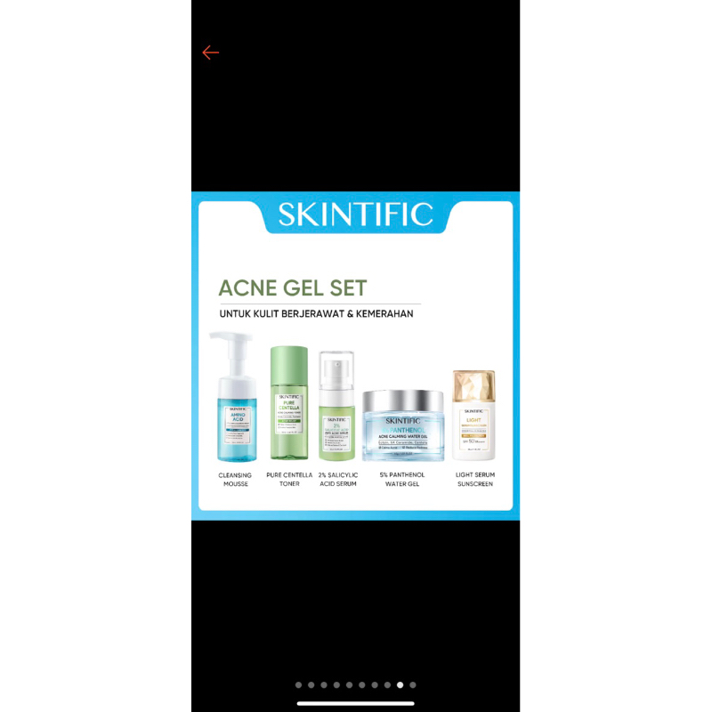 Skintific acne set