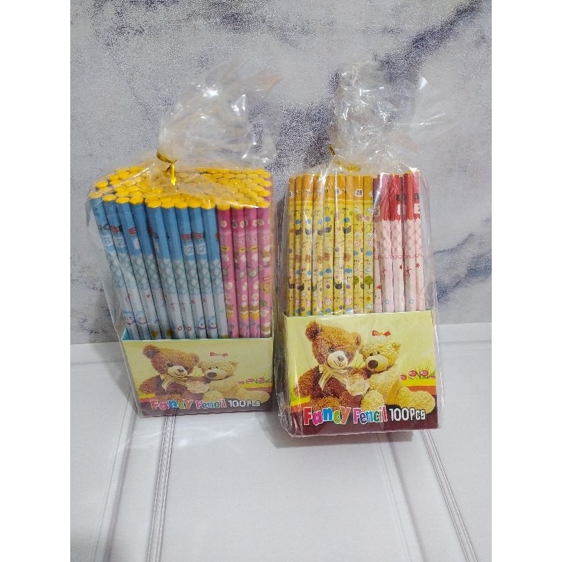 

ISI 100 PCS PENSIL FANCY 2B KARAKTER