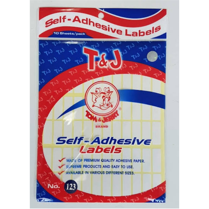 Label TJ No 123 / Label Tom and Jerry 123