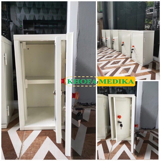 Lemari narkotika dan psikotropika mini bahan besi