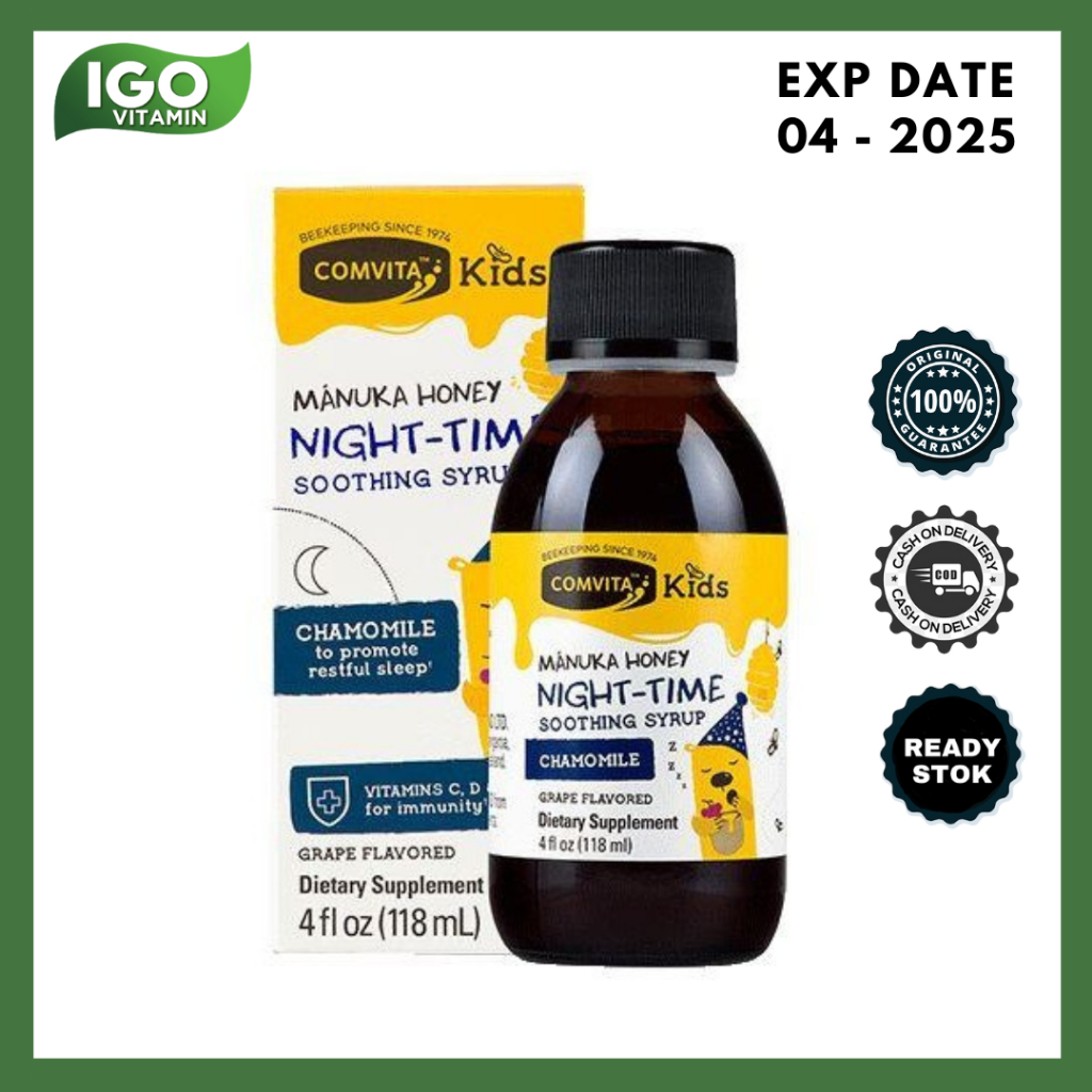 Madu Comvita Kids Grape Night-Time Soothing Syrup 118 ML