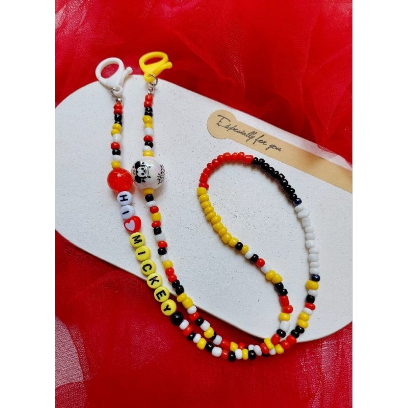 Kalung Masker Mickey Mouse/ Kalung Masker lucu/ Kalung masker Anak dan Remaja