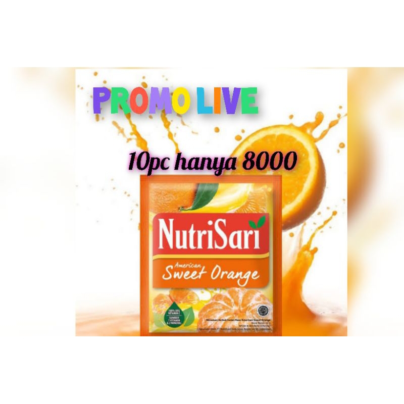 

Nutrisari Jeruk Sweet Orange (10x14gr)