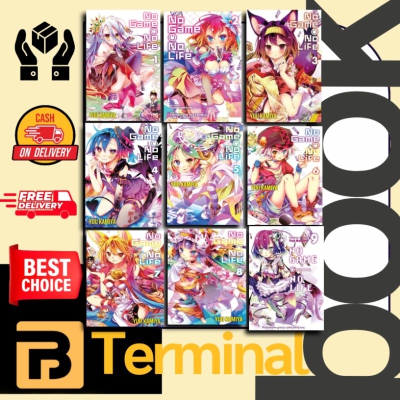 No game no Life ligh novel bahasa indonesia inggris volume 1-11